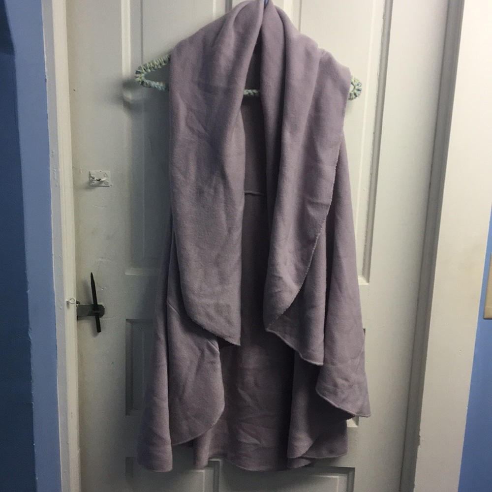 long purple vest